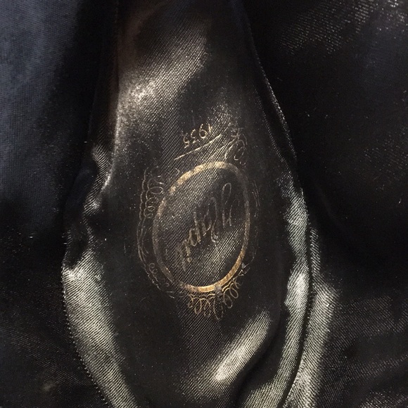 Vintage Pepo Sapka hat factorie Istanbul black felt Homburg 2” wide brim cap - Picture 10 of 12